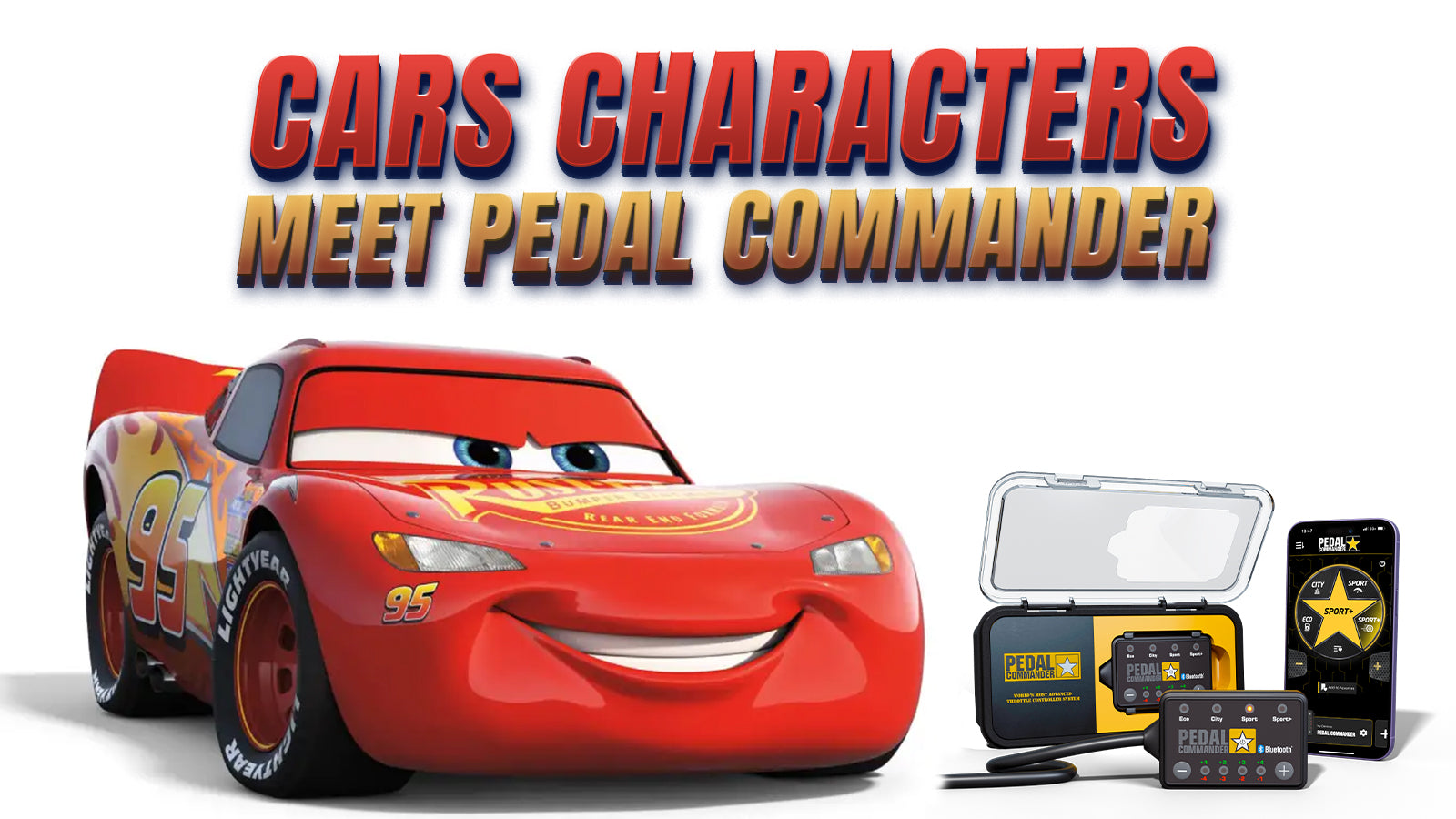 Full Throttle Fun: Cars Characters Meet Pedal Commander