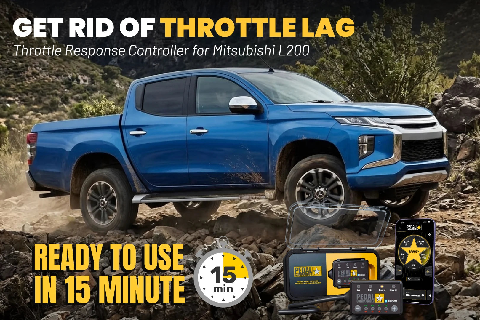Pedal Commander for Mitsubishi L200