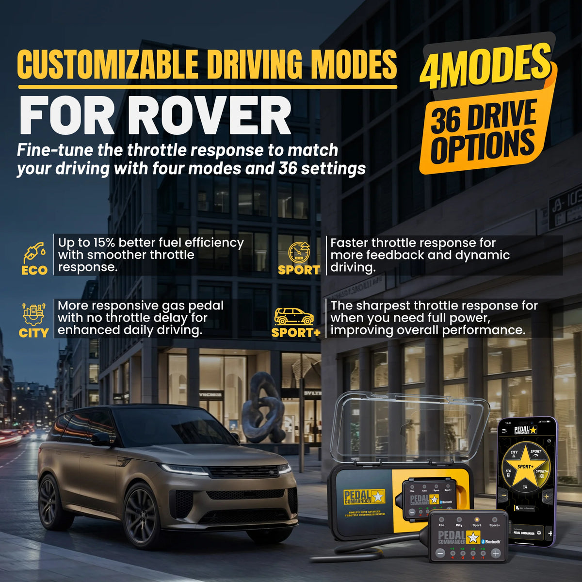 Driver Assist Domain Controller Ranger Rover Pedal Commander® Throttle Controller for Land Rover Range Rover