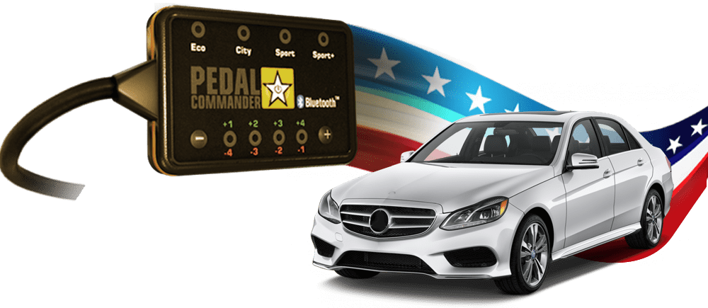 Mercedes E Class and the Pedal Commander, the only performance part to make it perfect